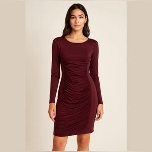 Burgundy Spense Long Sleeve Burgundy Dress size extra small